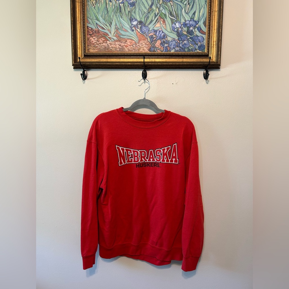 VINTAGE Fruit of the Loom NEBRASKA Crewneck Sweater